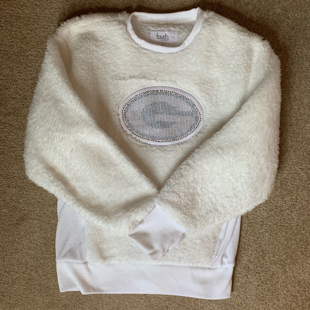 Women’s Touch White Green Bay Packers Milestone Tracker Pullover Sweatshirt